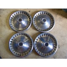 1973 74 PLYMOUTH SATELLITE SEBRING HUBCAPS WHEEL COVERS 14" (4)
