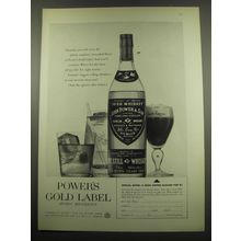 1960 Power's Gold Label Whiskey Ad - Someday you will savor the gifted
