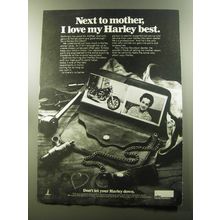 1981 Harley-Davidson Motorcycles Ad - Next to mother, I love my Harley best
