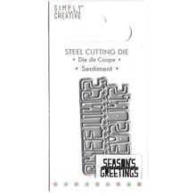 Simply Creative. Seasons Greetings Die. Die Cutting Cardmaking Scrapbooking