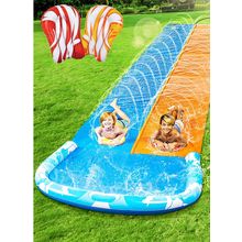 JOYIN 22.5Ft Water Slides and 2 Bodyboards, Lawn Water Slide Summer Slip Watersl