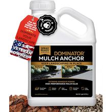 Dominator Mulch Anchor 1 Gallon - Mulch Glue & Gravel Binder, Rock Glue for Land