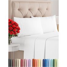 Queen Size 4 Piece Sheet Set - Comfy Breathable & Cooling Bed Sheets Set - Hotel