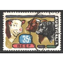 AUSTRALIA 1972: PRIMARY INDUSTRIES - 35c BEEF USED (G5)