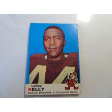 1969 Topps Football Card # 001 Leroy Kelly Very Good (3) Cleveland Browns