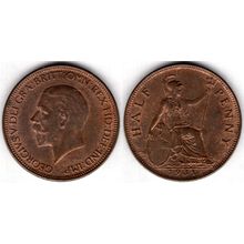 Great Britain. George V. Halfpenny 1931. dy23504
