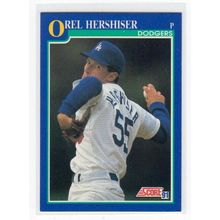 1991 Score Orel Hershiser baseball card #550 – Dodgers