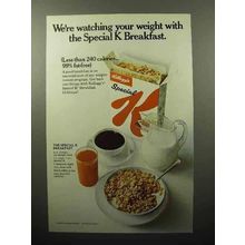 1969 Kellogg's Special K Cereal Ad - Watching Weight