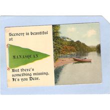 New Jersey Manasquan Pennant Card Scenery Is Beautiful At Manasquan But Th~1571