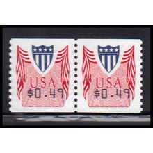 CVP32 49c Shield Very Fine MNH Pair PA5020