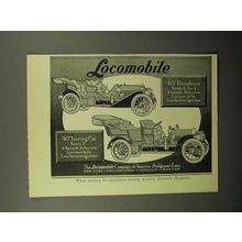1908 Locomobile 40 Touring Car, 40 Runabout Car Ad!