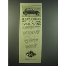 1930 Riley Monaco II Car Ad - The car that's set all the wold talking