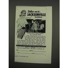 1957 Jacksonville Florida Ad, Slave Quarters Ft. George