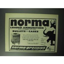 1957 Norma Loaded Ammunition Ad