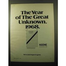 1969 Keene Corporation Ad - The Great Unknown