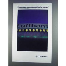 1980 Lufthansa Airlines Ad - Make Feel At Home