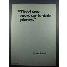 1980 Lufthansa Airlines Ad - More Up-To-Date Planes