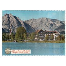 STRANDHOTEL SEESPITZ, SEEFELD, AUSTRIA used vintage postcard 1983 postmark.. =