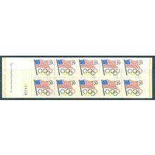 2528a Bk186 29c U.S. Flag Very Fine MNH Pane/10 P# K11111 L00020