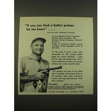 1962 Cascade Cartridge Inc. CCI Primers Ad - If you can find a better primer