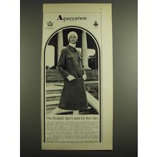 1971 Aquascutum Ellesmere Coat Ad - The English don't wait for the rain