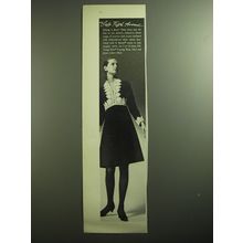 1970 Saks Fifth Avenue Young Elite Evening Shop Dress Advertisement