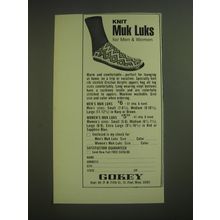 1974 Gokey Knit Muk Luks Advertisement - Knit Muk Luks for Men & Women