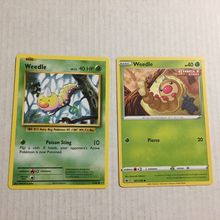2016 & 2021 Pokemon Weedle Cards