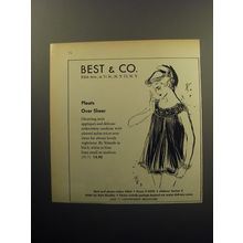 1957 Best & Co. Yolande Nightwear Advertisement - Pleats over sheer