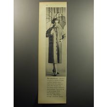 1957 Bonwit Teller Main Street Raincoat Advertisement - The cloud burst
