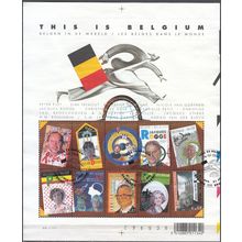 Belgique 2004 Michel Feuille Complet 3284 - 3293 O Cote (2008) 15.00 € Belges