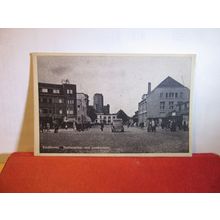 STATIONSPLEIN MET POSTKANTOOR, EINDHOVEN, HOLLAND unused vintage postcard =