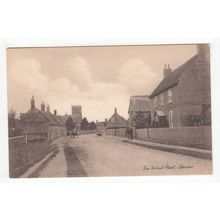 The School Road Denver Postcard Norfolk Publisher M A Monk B