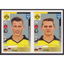 Panini Stickers - 2016 FIFA 365 #494 (494 - 495) Durm - Ginter (Dortmund)