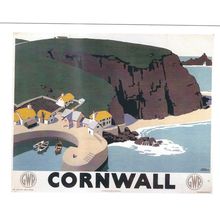 UK RAIL ADVERTISING G.W.R. CORNWALL CARD NO 10326315