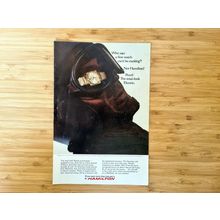 1960s Hamilton Electric Watch Original Print Advert, Vintage Ephemera