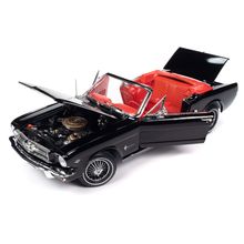 1964 1/2 Ford Mustang Convertible Raven Black with Red Interior "American Mus...