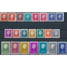 Queen Juliana, Regina: 22 Values - Netherlands 1969 - Used Hinged