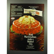 1972 Kraft Marshmallows, Miracle Whip Ad - Waldorf