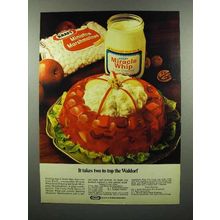 1972 Kraft Marshmallows, Miracle Whip Ad - Top the Waldorf