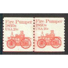 1908 20c Fire Pumper Fine MNH Dry Gum CNP Left 7 V0032