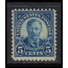 557 5c Theodore Roosevelt Almost Very Fine MMH K1543