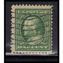 Used 374 1c Benjamin Franklin Barely Clears K2636