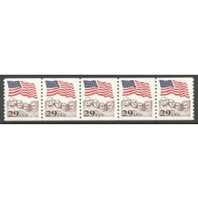 2523 29c U.S. Flag Fine MNH PNC 4/5 B218