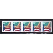 3281c 33c U.S. Flag Over City Very Fine MNH PNC 5555/5 KA9324