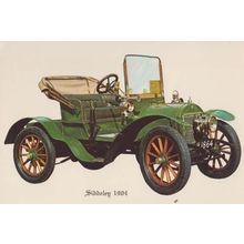 Siddeleg Car 1904 Vintage Artist Drawing Picture Rare Postcard