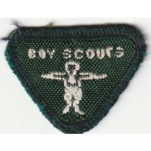 Scout Badges UK Pre 67 - Wolf Cub Proficiency Athlete - Black Back - Used (PF65)
