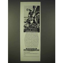 1939 New Mexico Tourist Ad - Land of Enchantment