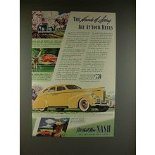 1939 Nash 4-door Sedan Car Ad - The Hounds of Springs
