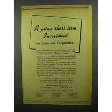1942 Federal Intermediate Credit Banks Ad - Investment